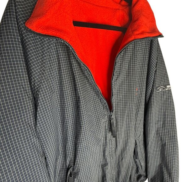 Helly Hansen Men's Plaid‎ Match Race Reversible Full Zip Jacket Blue Red Large - Picture 5 of 9